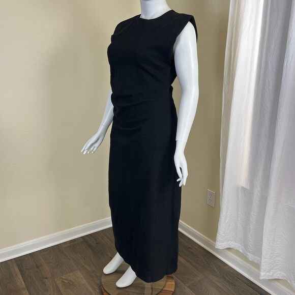 Modern Citizen Women Size 1X Black Cambria Structured Corduroy Maxi Dress Modern - Picture 16 of 17